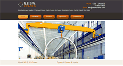 Desktop Screenshot of neswcranes.com